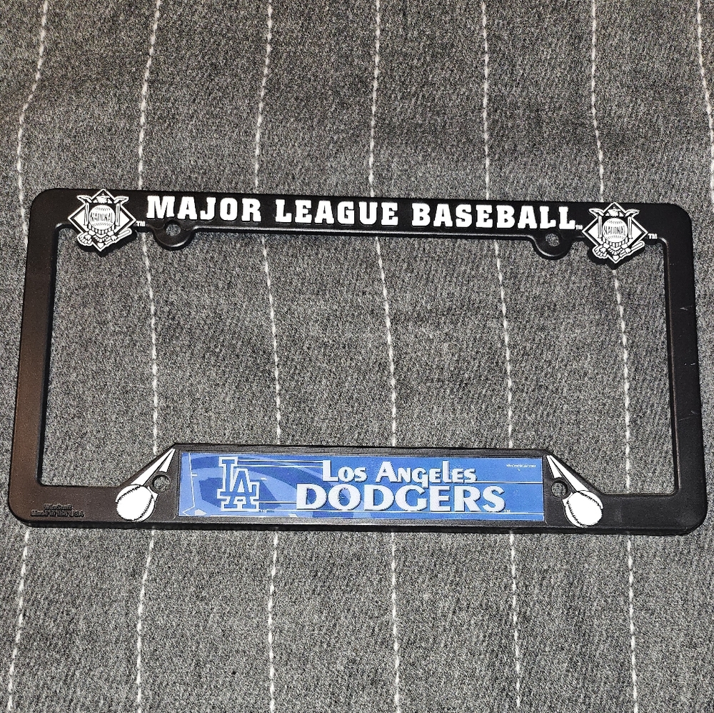 LA DODGERS major league baseball license plate cover